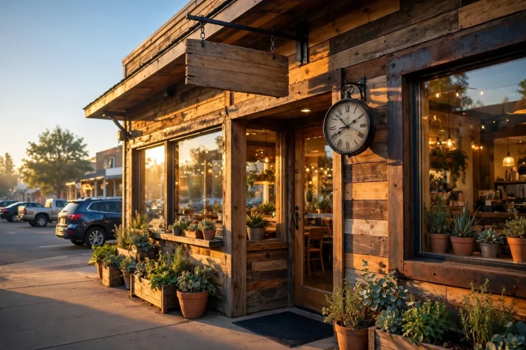 Farmer Boys working hours: restaurant storefront at opening time