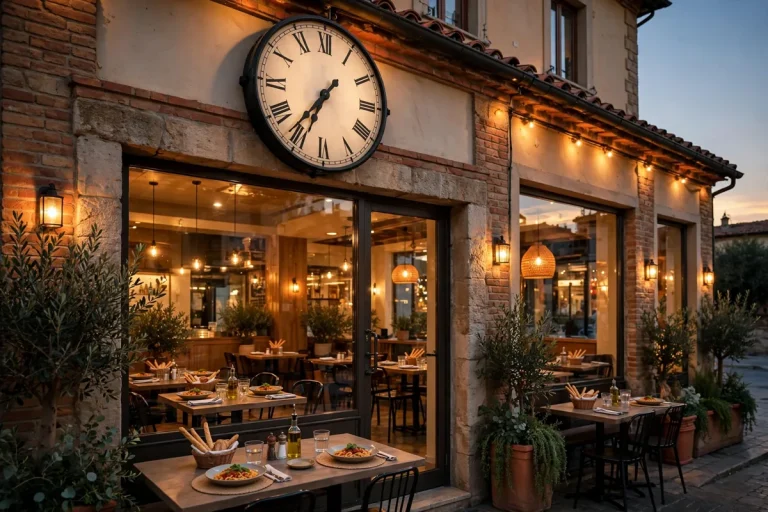 Fazoli's restaurant hours and opening times storefront at evening