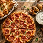 Figaros pizza menu prices 2026 pepperoni pizza breadsticks wings
