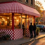 Five Guys locations: welcoming red and white burger restaurant storefront