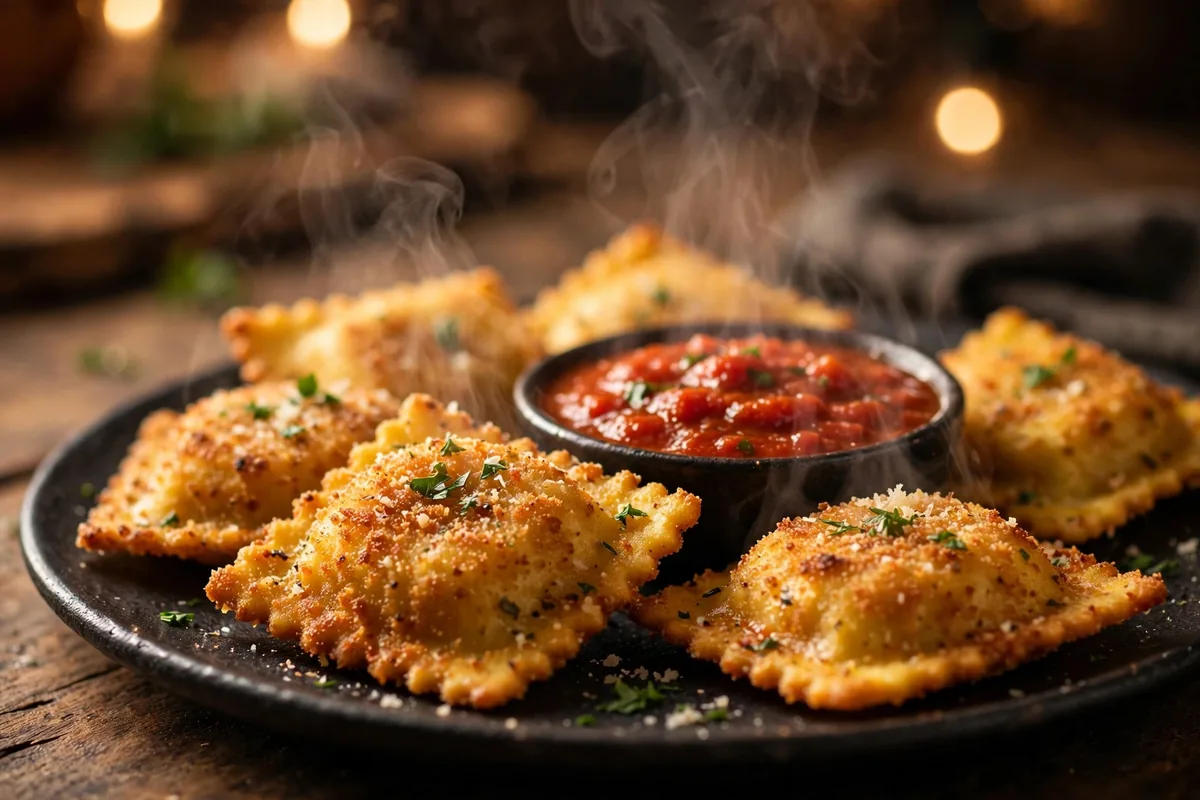 Fortels pizza den toasted ravioli with marinara, appetizer menu prices 2026