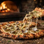 Frank Pepe pizza calories white clam pie at the restaurant