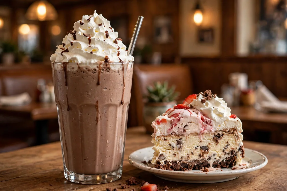 Friendly's menu prices 2026 thick Fribble milkshake and ice cream cake dessert