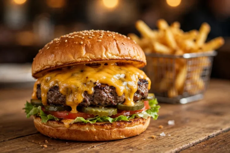 Fuddruckers calories cheeseburger
