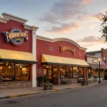 Fuddruckers restaurant storefront, one of 42 Fuddruckers locations in the US