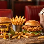 Gino's Burgers and Chicken menu prices 2026 double cheeseburger chicken sandwich fries milkshake