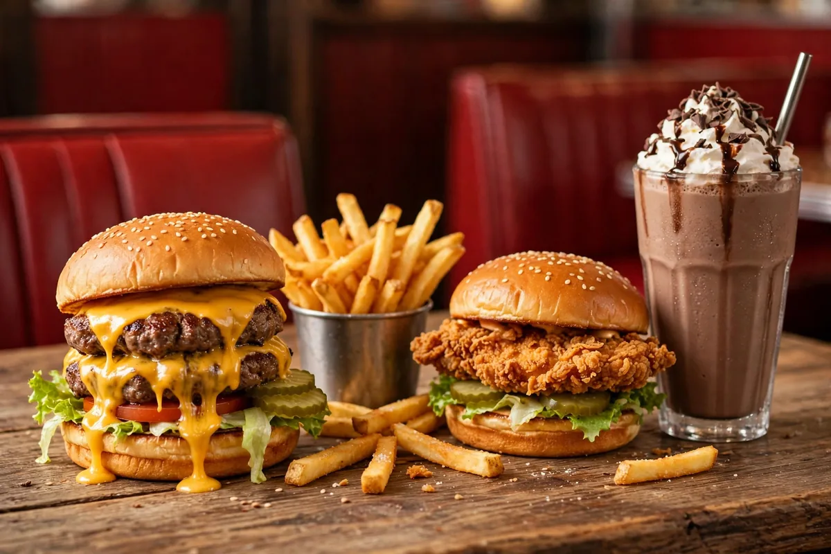 Gino's Burgers and Chicken menu prices 2026 double cheeseburger chicken sandwich fries milkshake