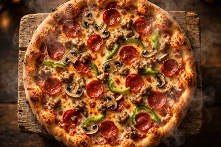 glass nickel pizza menu prices 2026 supreme pizza pepperoni sausage mushrooms peppers