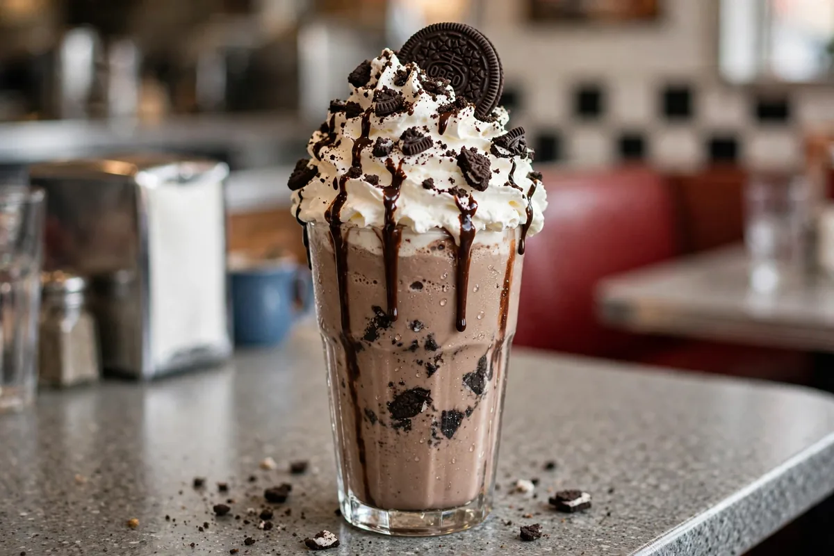Grub Burger Bar shakes prices - loaded E.T. milkshake with cookie