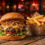 Habit Burger menu deals - Charburger and fries