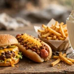 Hamburger Stand menu prices 2026 burger hot dog and fries meal