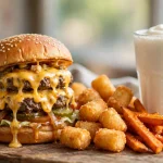 hat creek burger company menu prices 2026 double cheeseburger tater tots milkshake