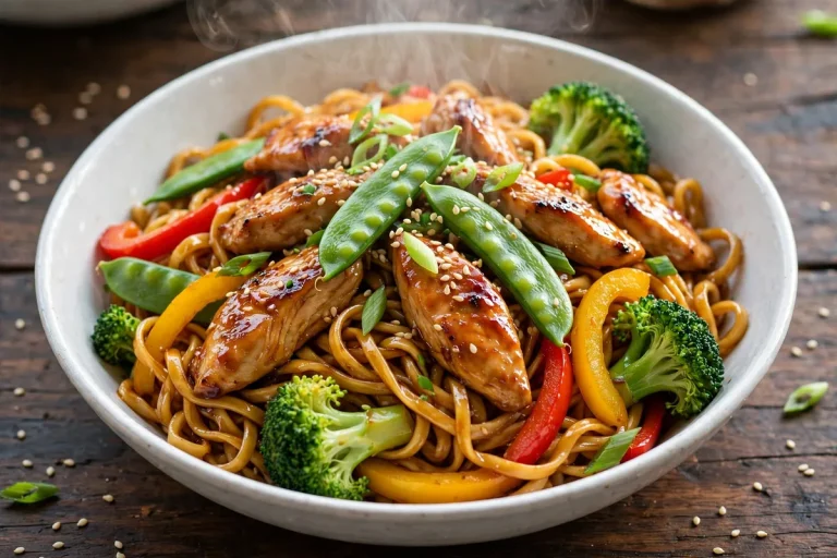 Honeygrow menu prices 2026 stir fry bowl with chicken and vegetables