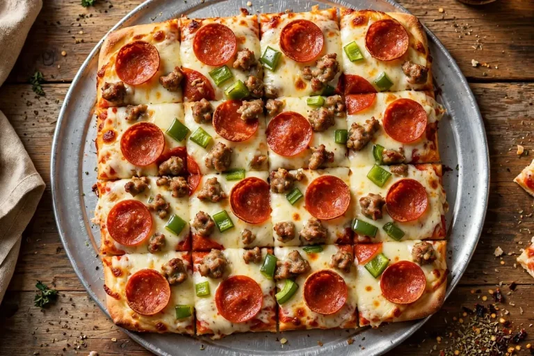 Imo's Pizza menu prices 2026 — square-cut St. Louis style pizza with Provel cheese.