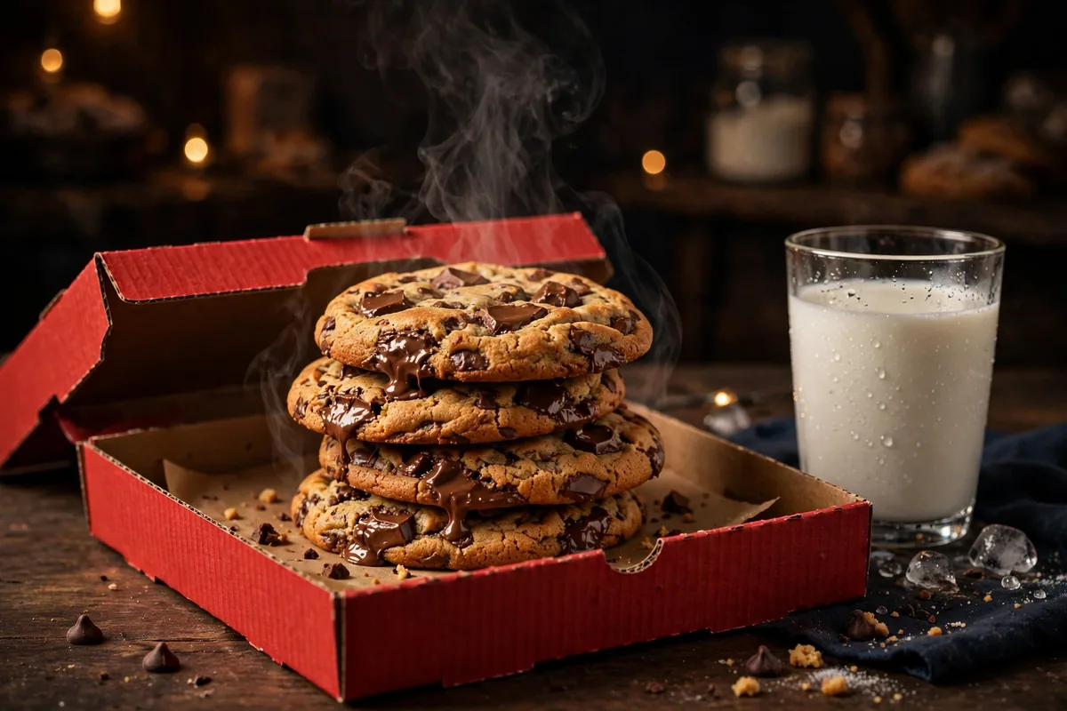 Insomnia Cookies menu prices 2026 - warm chocolate chunk cookies