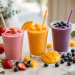 Jamba secret menu smoothies in colorful cups