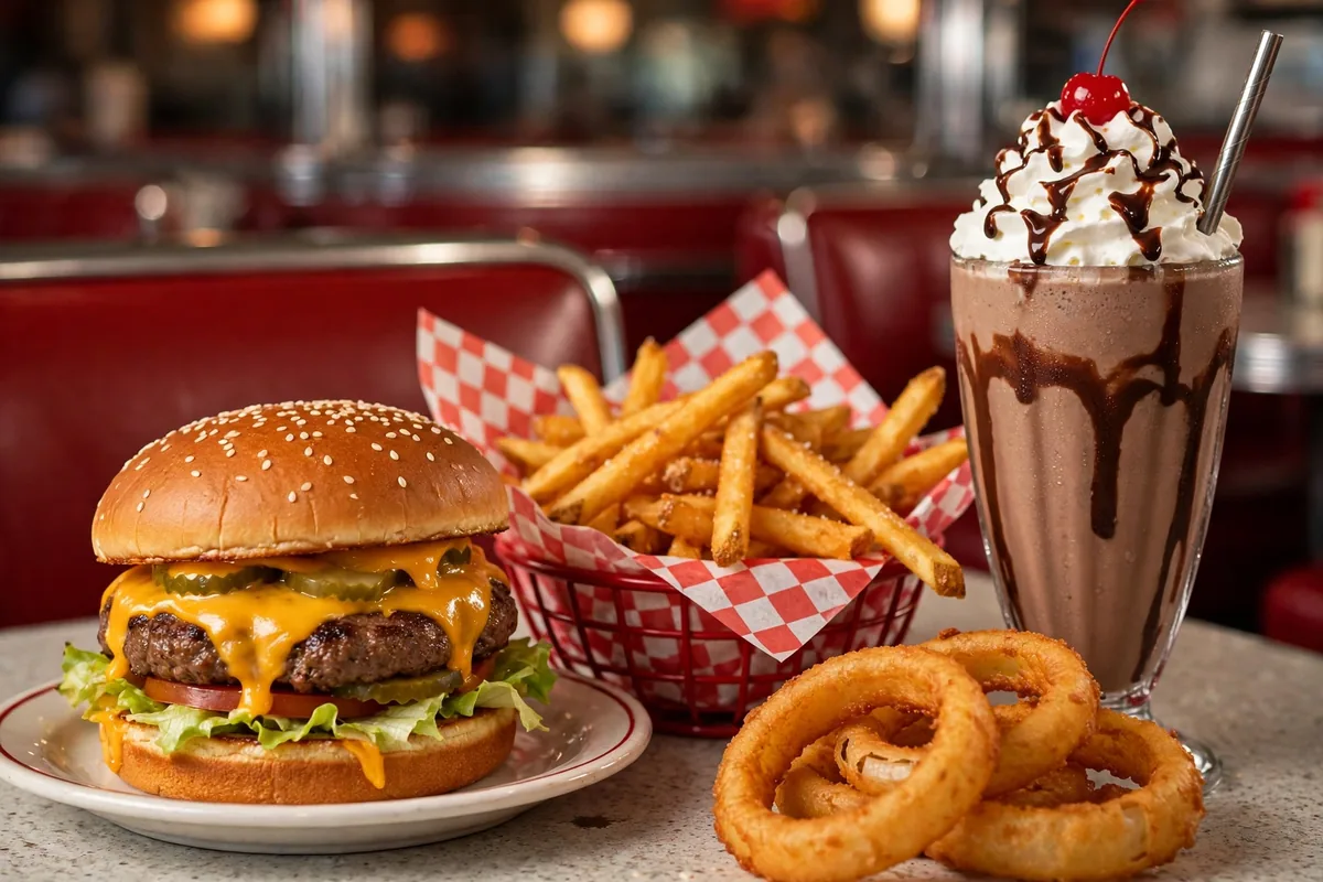 Johnny Rockets menu prices 2026 retro diner burger fries and milkshake