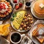 Keke's Breakfast Cafe menu prices 2026 giant pancakes waffle omelet breakfast spread