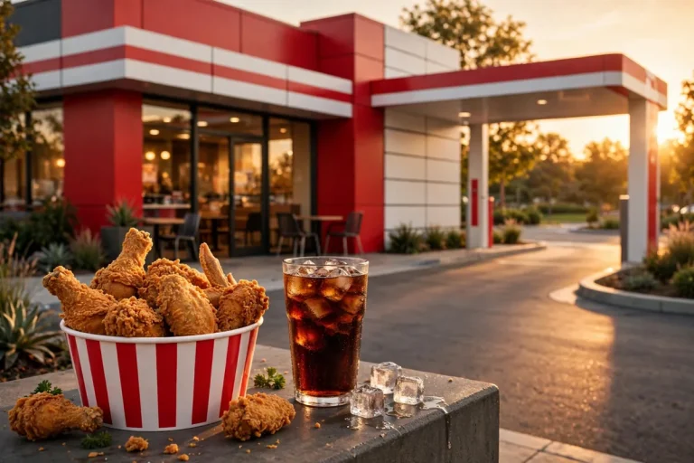 KFC Coca-Cola switch: fried chicken restaurant serving Coca-Cola in the US
