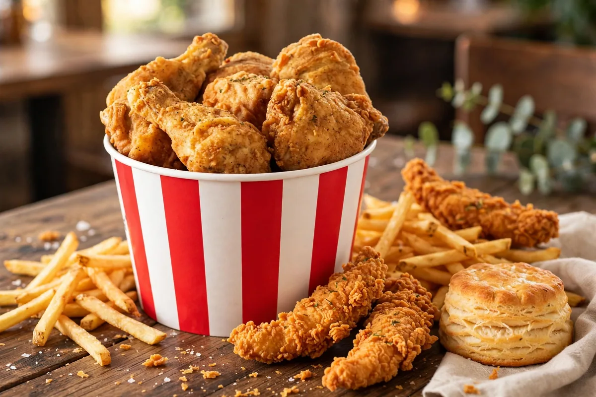 KFC menu prices 2026 fried chicken bucket tenders fries biscuit