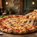 LaCasa pizza menu prices 2026 thin crust cheese pizza with cheese pull