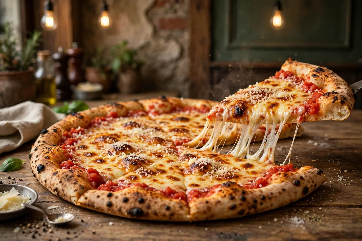 LaCasa pizza menu prices 2026 thin crust cheese pizza with cheese pull