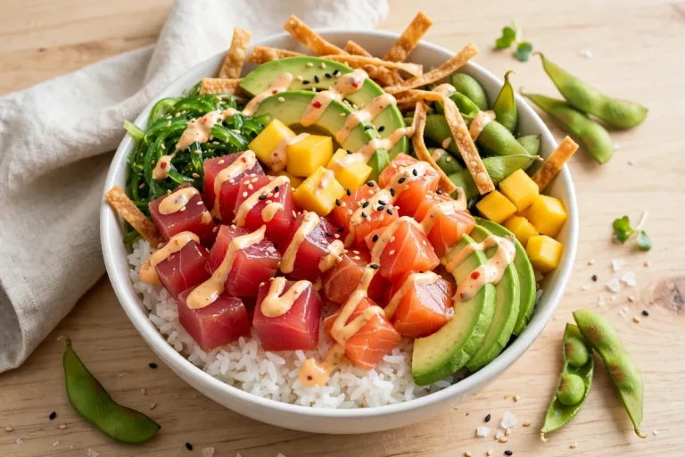 LemonShark Poke menu prices 2026 fresh poke bowl with ahi tuna salmon and avocado