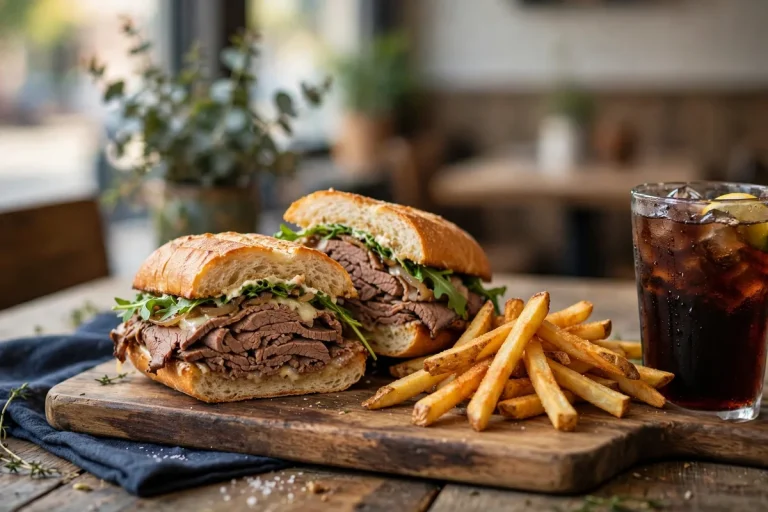 Lion's Choice deals roast beef sandwich with fries