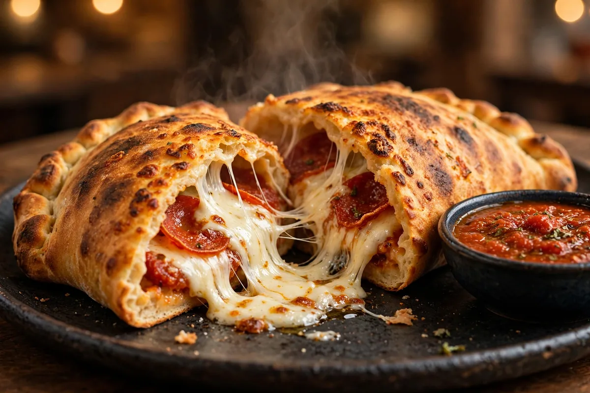 LIT Pizza calzones menu prices 2026, cheesy calzone with marinara
