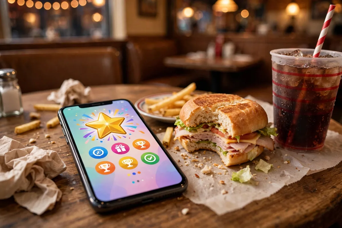 Maid Rite app coupons and rewards on a phone
