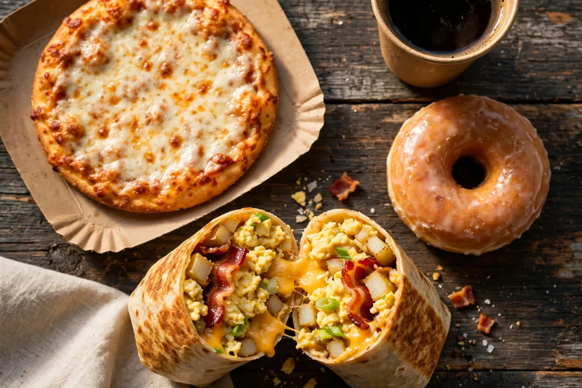Maverik menu prices 2026 breakfast burrito pizza donut spread