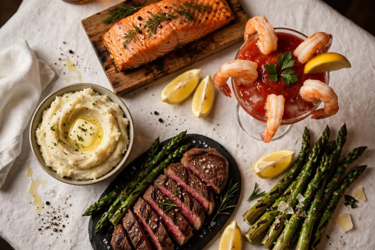 McCormick Schmicks menu prices 2026 cedar roasted salmon shrimp cocktail and steak dinner