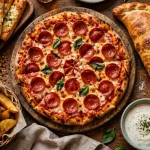 Me-N-Ed's pizza menu prices 2026 signature pizza spread