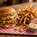 In-N-Out style burger meal