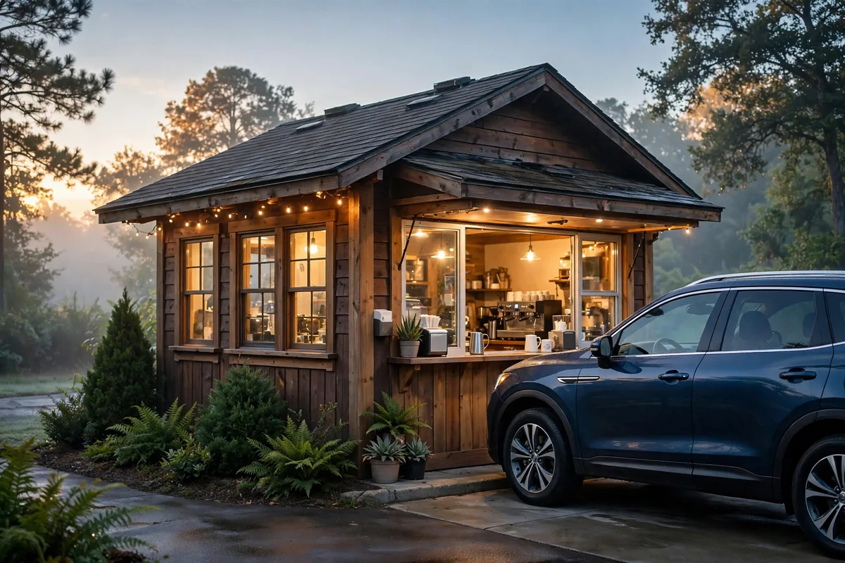 The Human Bean working hours early morning drive-thru coffee run