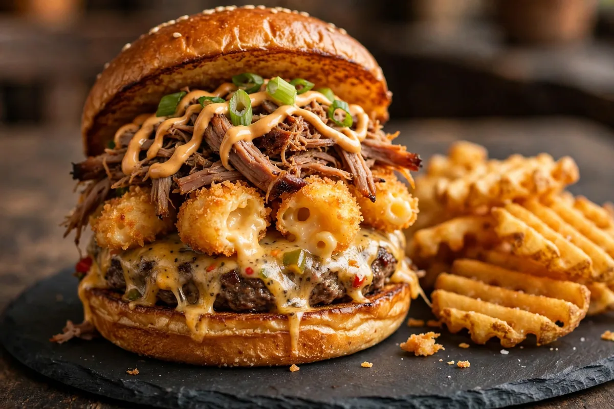 Milwaukee Burger Company menu prices 2026 The Hog Father burger with fries