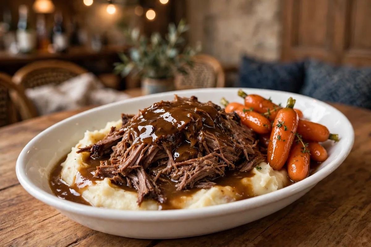 Mimi's Cafe French pot roast menu prices cozy bistro dining