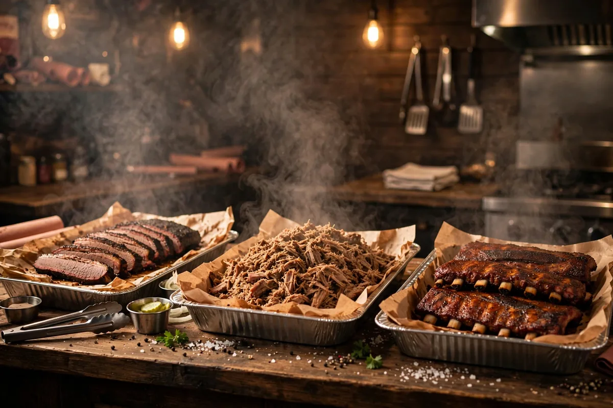 Mission BBQ secret menu smoked meats at the counter