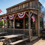 Mission BBQ working hours: restaurant storefront at lunchtime