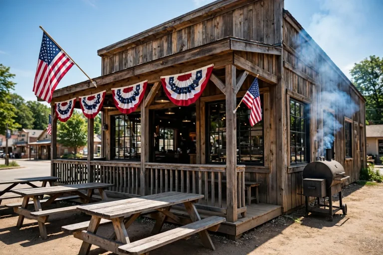 Mission BBQ working hours: restaurant storefront at lunchtime