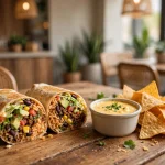 Moe's Southwest Grill deals and coupons: burrito with queso and chips