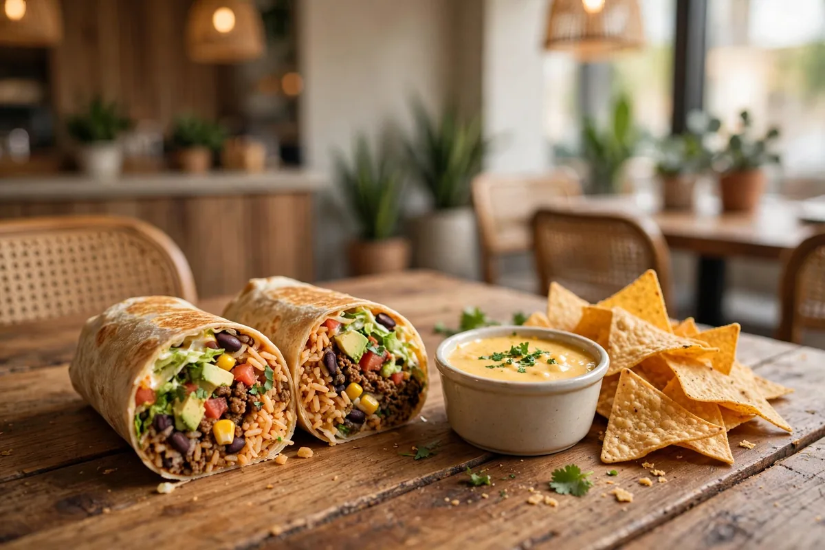 Moe's Southwest Grill deals and coupons: burrito with queso and chips