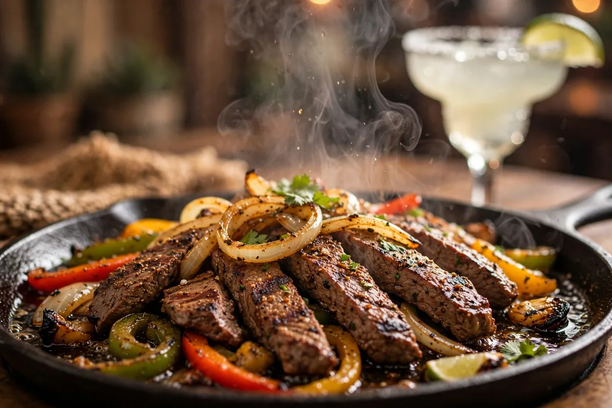 Monterey's Little Mexico fajitas menu prices sizzling skillet