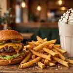 MOOYAH deals - burger, fries and shake with Rewards savings