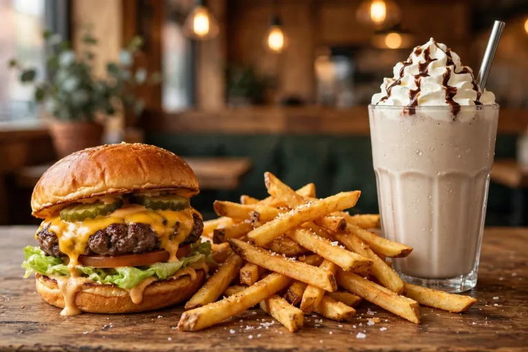 MOOYAH deals - burger, fries and shake with Rewards savings