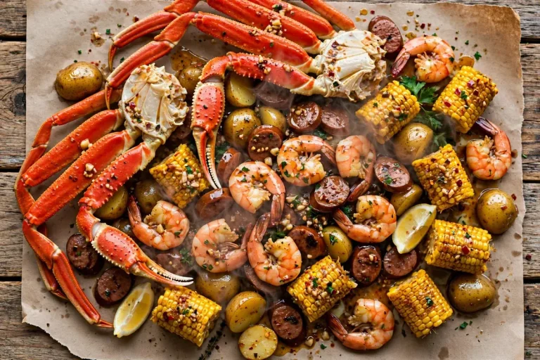 Mr and Mrs Crab menu prices 2026 seafood boil with crab legs shrimp corn and sausage