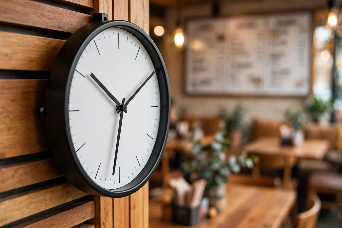 Nando's PERi-PERi working hours restaurant clock