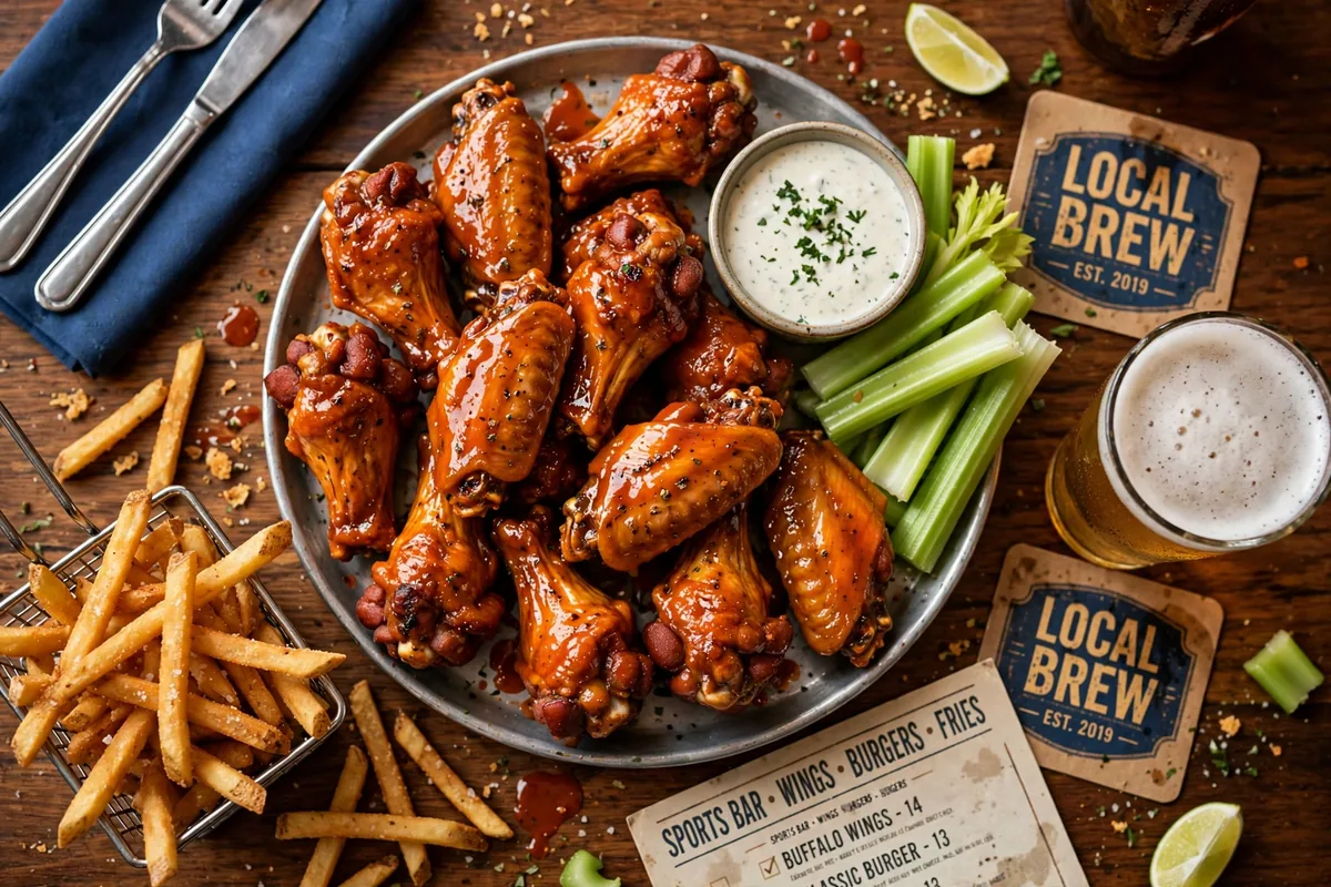 Native grill wings menu prices 2026 buffalo wings platter with fries and ranch