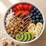 Nautical Bowls menu prices: açaí superfood bowl with fresh fruit and granola