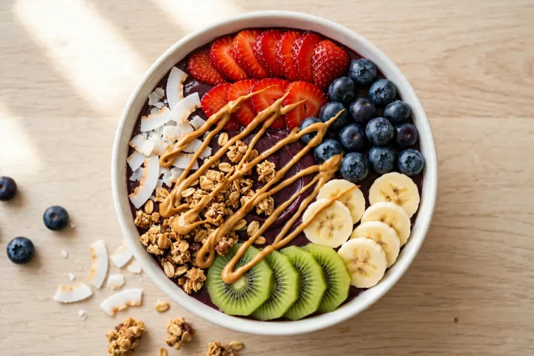 Nautical Bowls menu prices: açaí superfood bowl with fresh fruit and granola